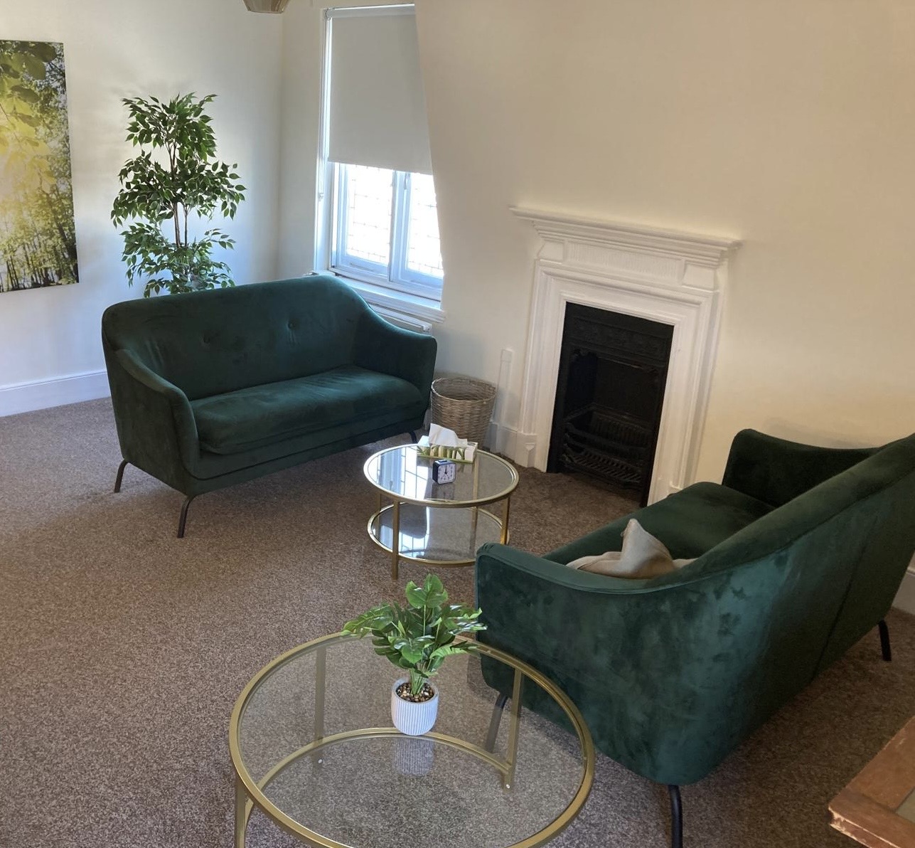 Beautifully furnished therapy rooms
