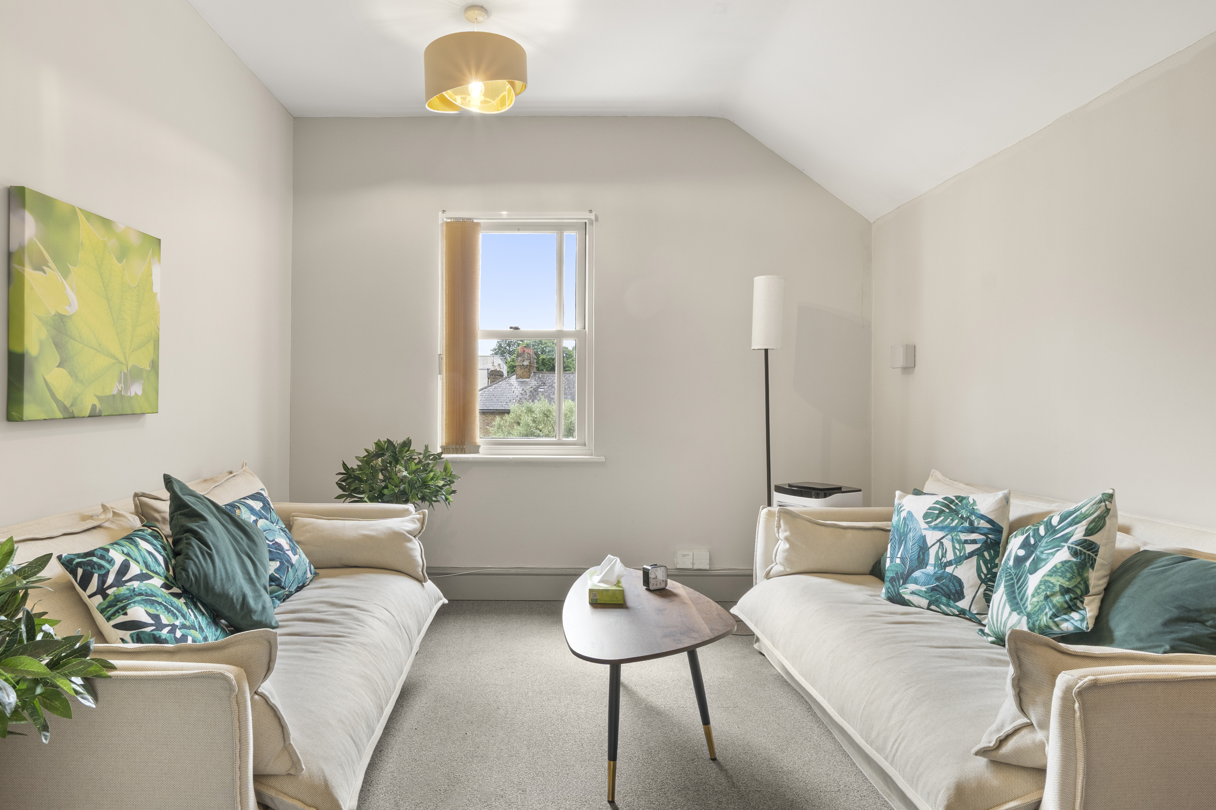 Beautifully furnished therapy rooms